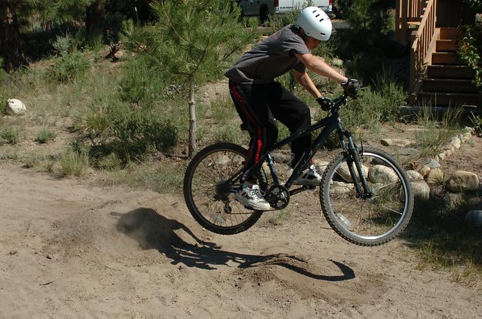 Jumping my Mountain Bike - June 25, 2006
