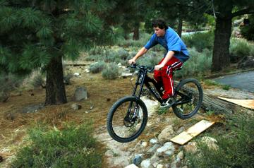 Jumping new bike at Sunny Slopes - June 29, 2007