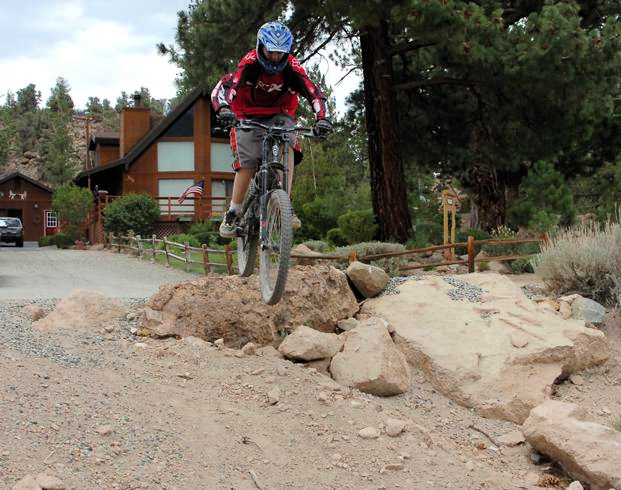 Jumping bike in Sunny Slopes - July 14, 2007
