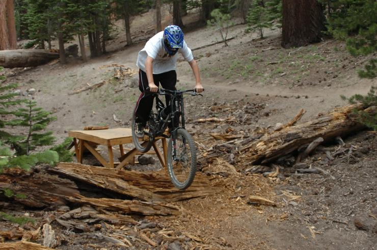 Me on Mammoth bike trail near Canyon Lodge - July 15, 2007
