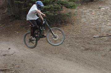 Me on Mammoth bike trail near Canyon Lodge - July 15, 2007