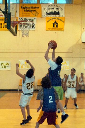 Middle School Basketball Game at Big Pine - February 8, 2008