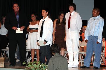 My friend Nick Berger receiving his certificate