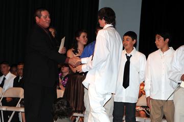 Me receiving my certificate