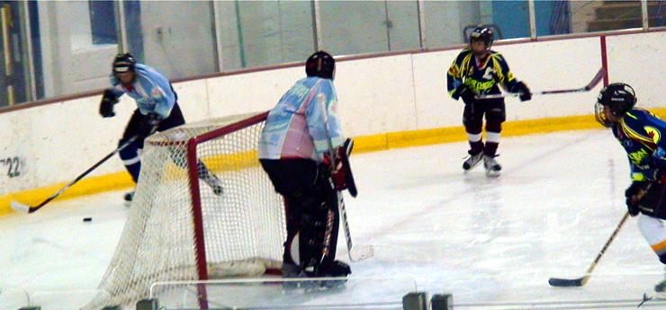 Me playing goalie - July 25, 2008