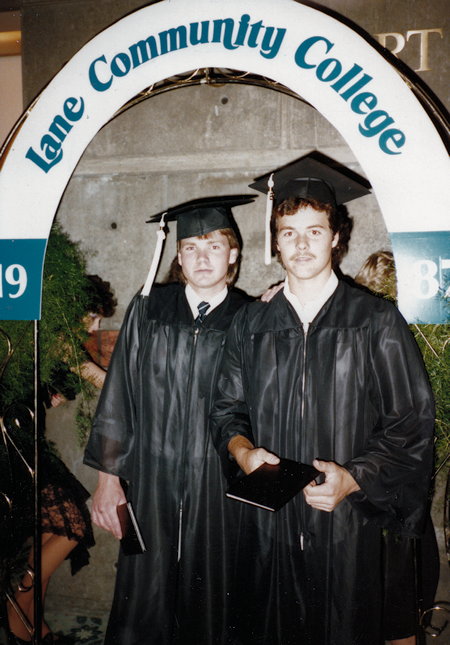 Christopher John "Chris" Cole on right - College Graduation 1987 Christopher John "Chris" Cole on right - College Graduation 1987