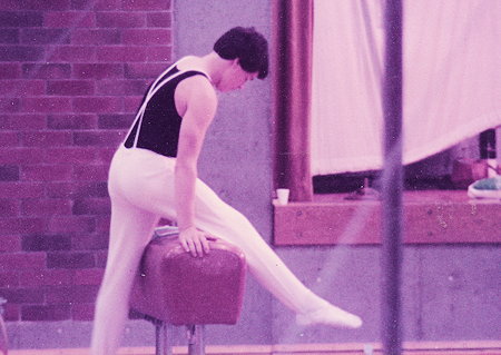Christopher John "Chris" Cole doing gymnastics Christopher John "Chris" Cole doing gymnastics