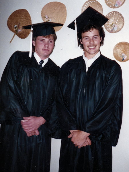 Christopher John "Chris" Cole on right - College Graduation 1987 Christopher John "Chris" Cole on right - College Graduation 1987