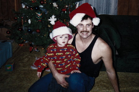 Christopher John "Chris" Cole holding son Andrew Cole about 1993 Christopher John "Chris" Cole holding son Andrew Cole about 1993