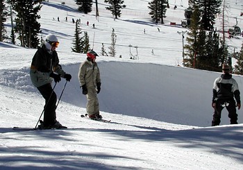 Andrew at top of halfpipe - February 8, 2004
