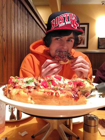 Me enjoying my 20th birthday dinner - January 31, 2013 Me enjoying my 20th birthday dinner - January 31, 2013